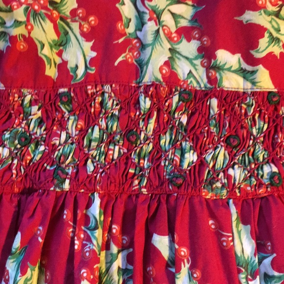 Vintage April Cornelloki Holly print party folk retro smocked prairie dr… - Picture 4 of 8